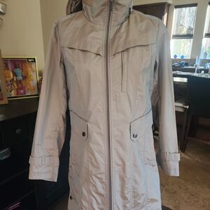 Cole Haan Iridescent Packable Raincoat